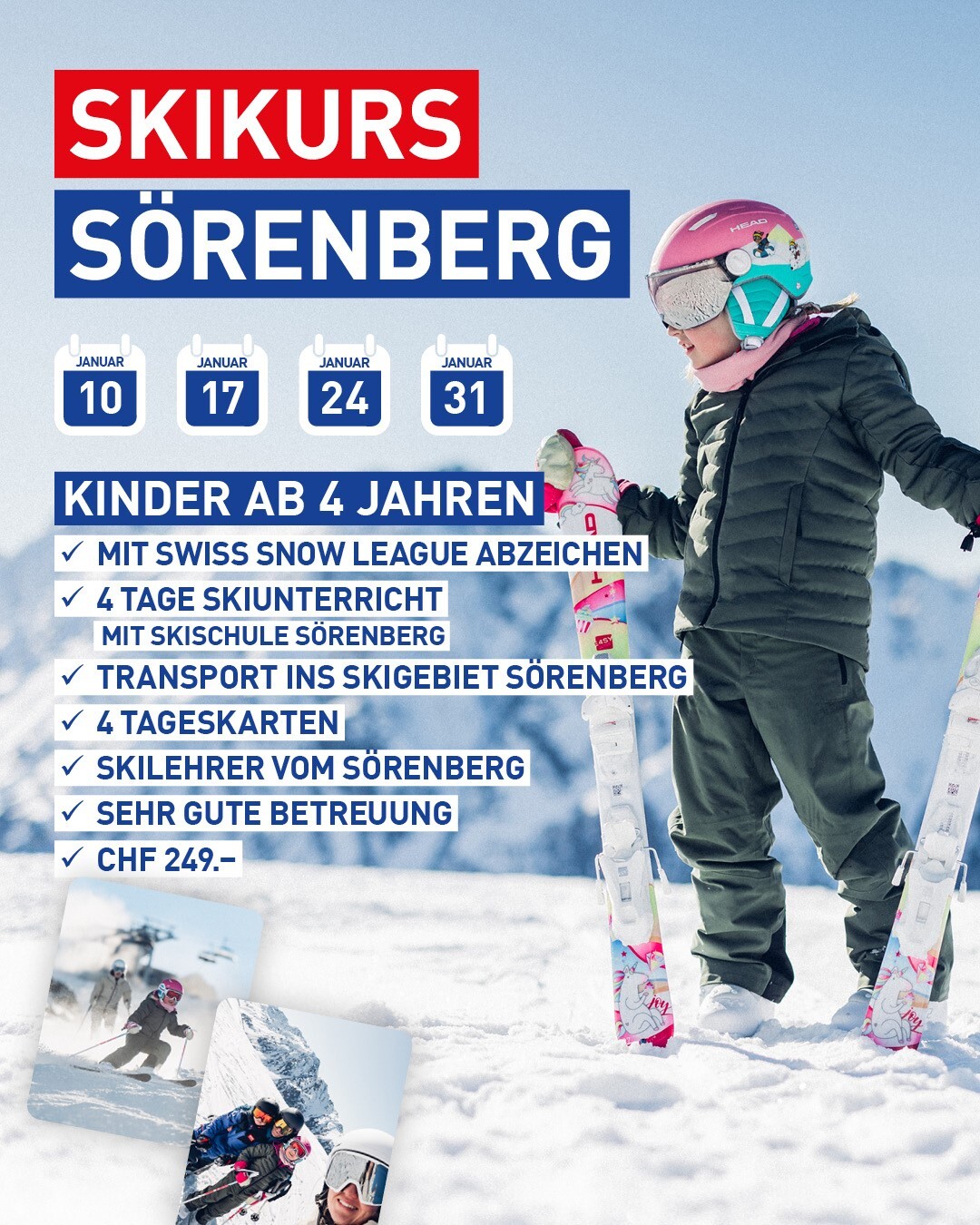 Skikurs im Sörenberg 