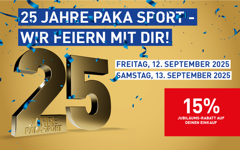 25 Jahre paka sport - Wir feiern mit dir!